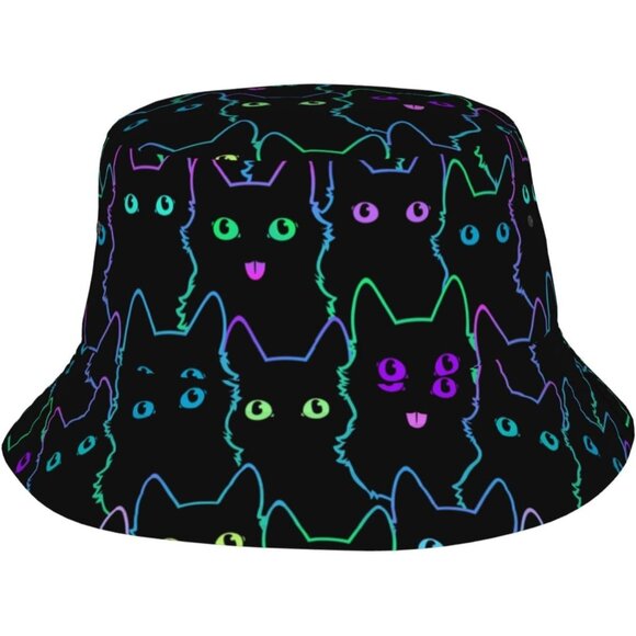 Accessories - Women Psychedelic Bucket Hat Fisherman Trippy Art Casual Travel Beach Sun Hats